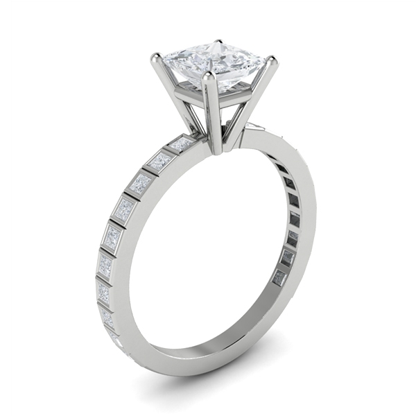 Skylar in 18k White Gold — view 3