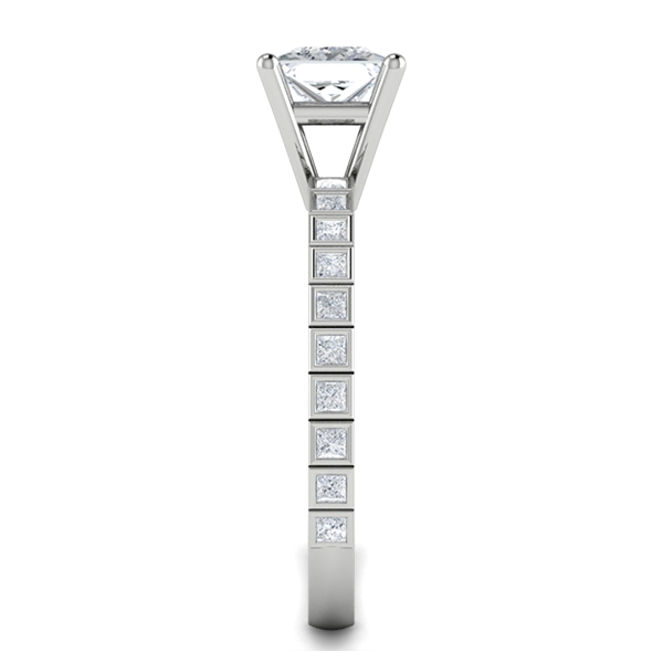 Skylar in 18k White Gold — view 4