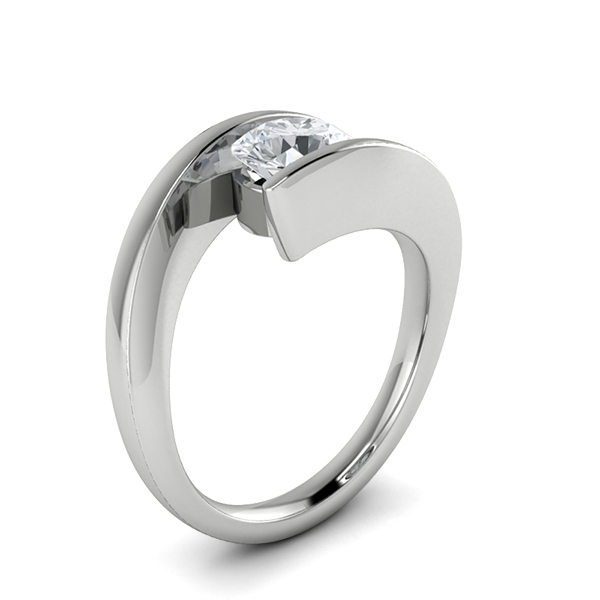 Jean in 18k White Gold — view 3