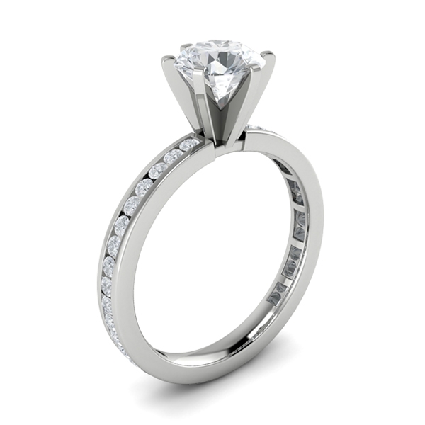 Casey in 18k White Gold — view 3