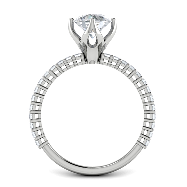 Beth in 18k White Gold — view 2