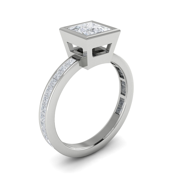 Aria in 18k White Gold — view 3