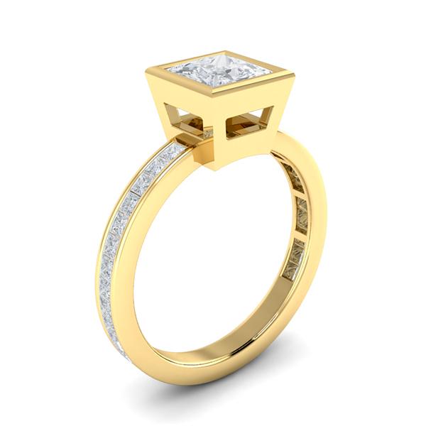 Aria in 18k Yellow Gold — view 3