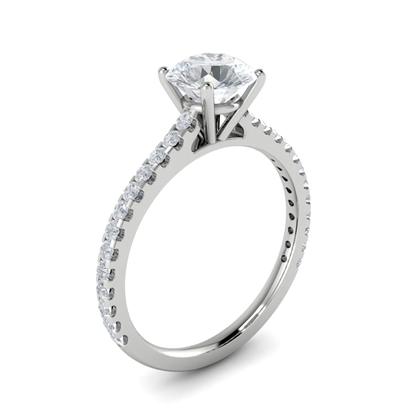 Danika in 18k White Gold — view 3
