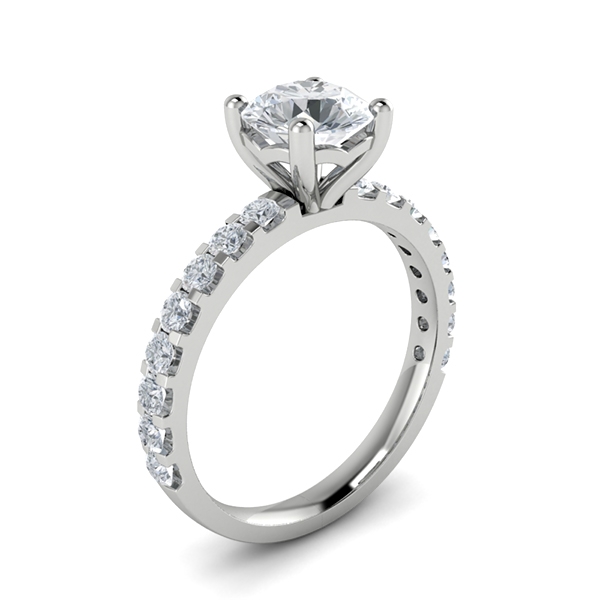Alberta in 18k White Gold — view 3