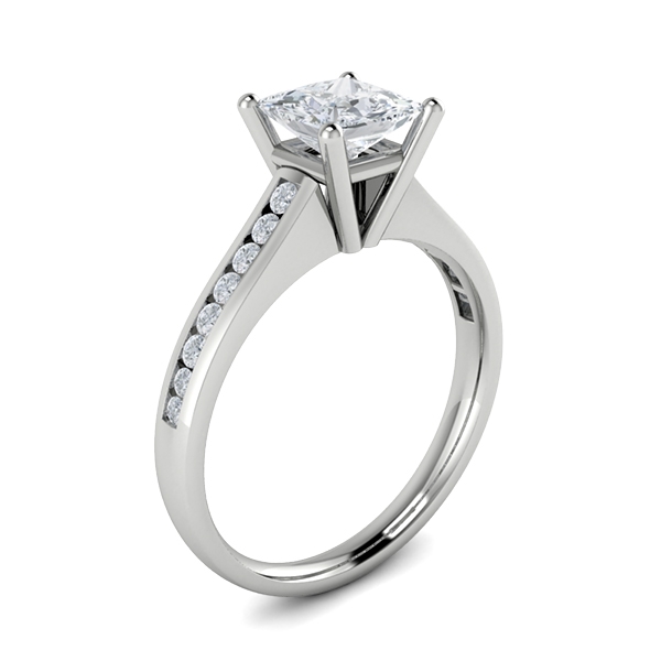 Arya in 18k White Gold — view 3