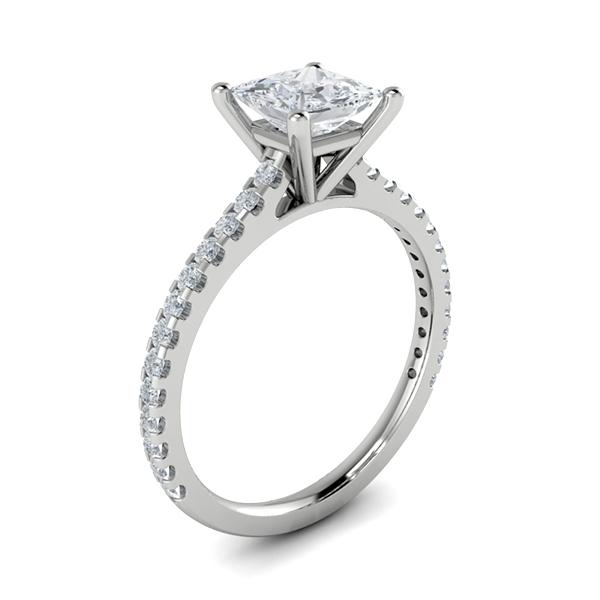 Belle in 18k White Gold — view 3