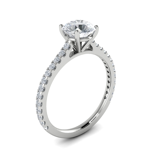 Dasia in 18k White Gold — view 3