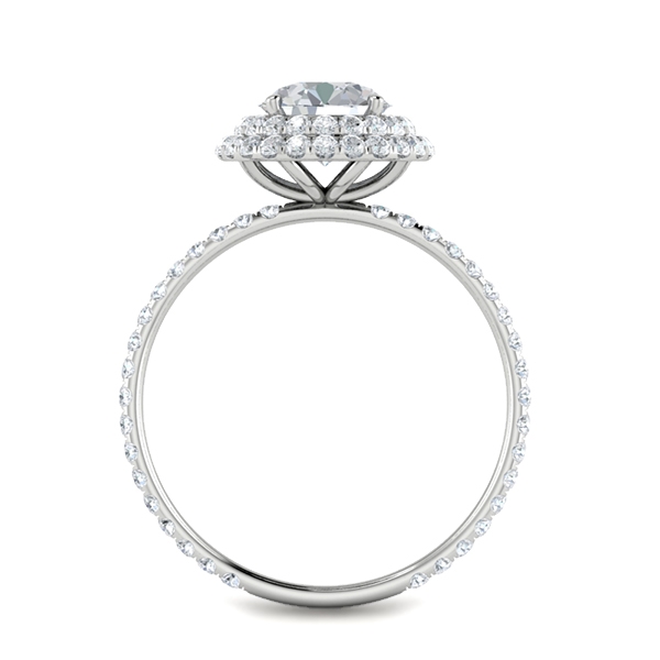 July in 18k White Gold — view 2