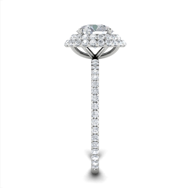 July in 18k White Gold — view 4