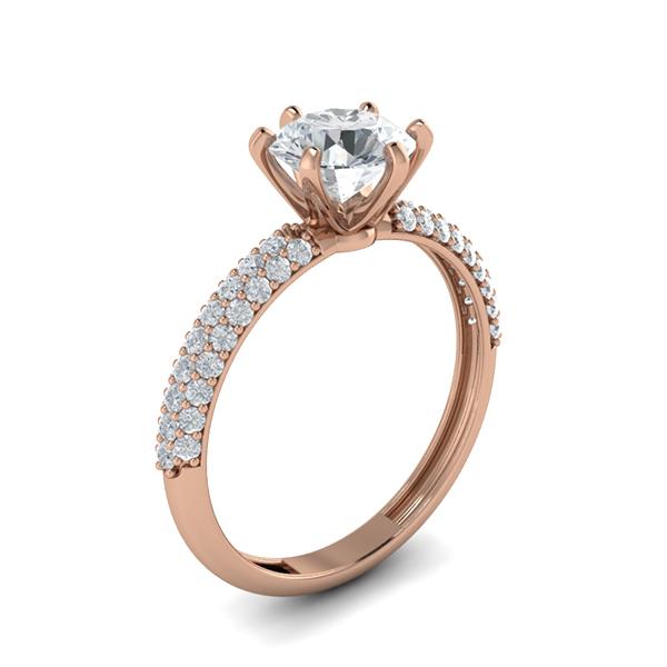 Jen in 18k Rose Gold — view 3