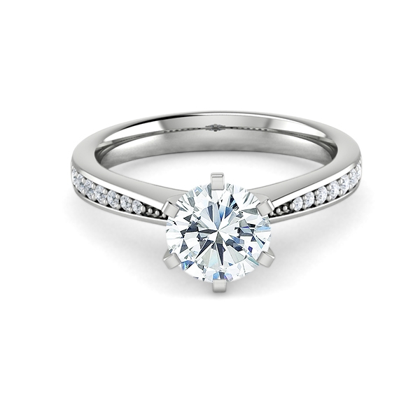 Leila in 18k White Gold