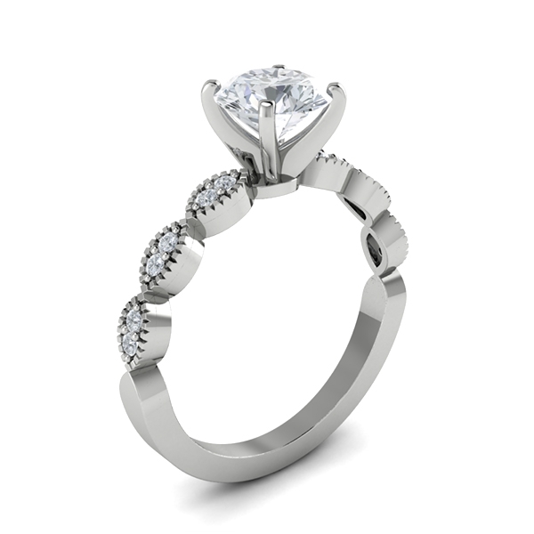 Mya in 18k White Gold — view 3