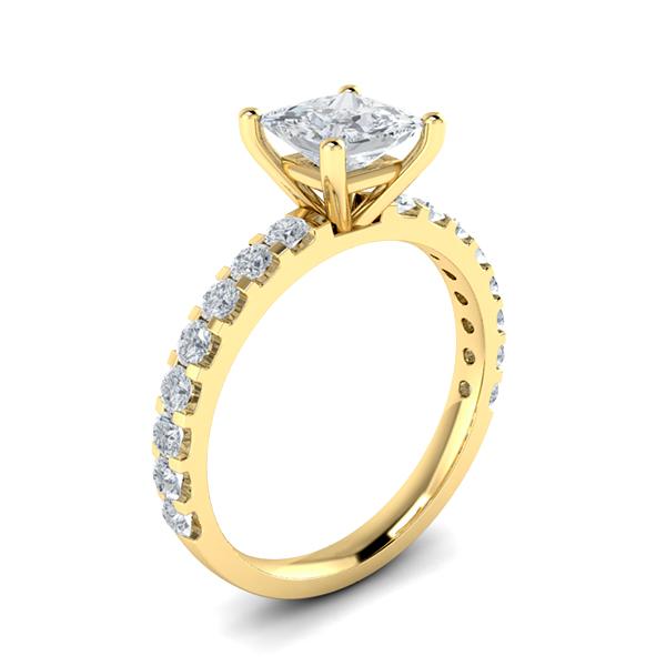 Traci in 18k Yellow Gold — view 3