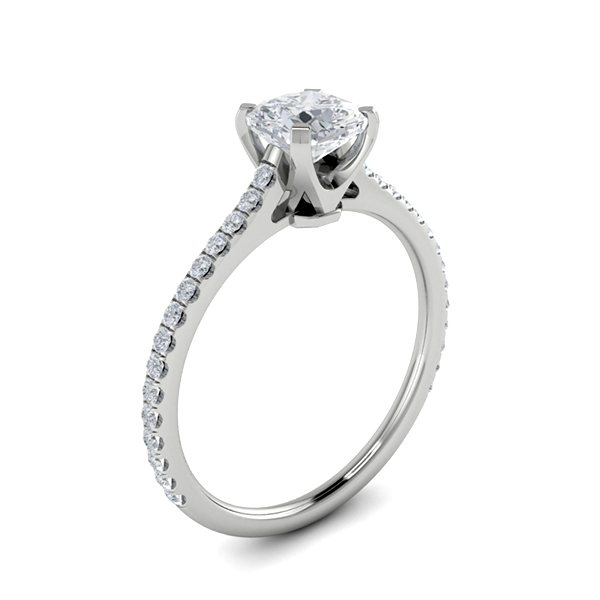 Samantha in 18k White Gold — view 3