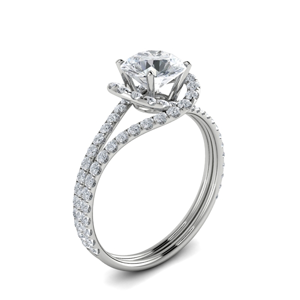 Alize in 18k White Gold — view 3