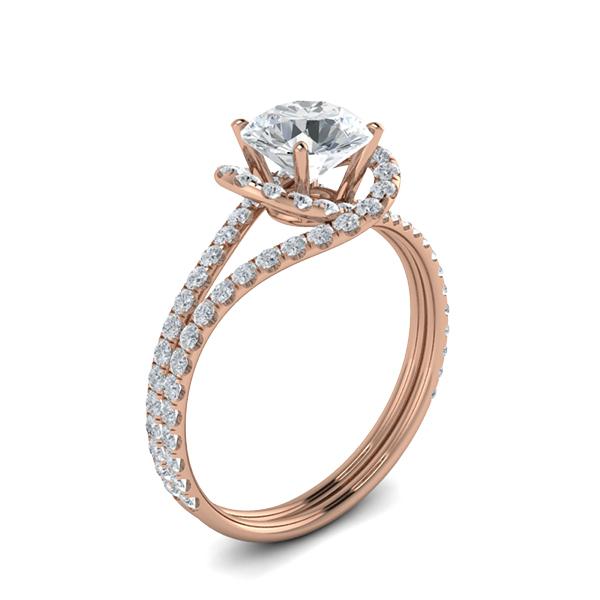 Alize in 18k Rose Gold — view 3
