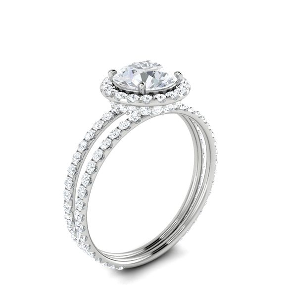 Eabha in 18k White Gold — view 3