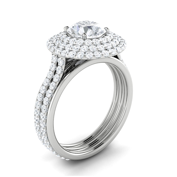 Connie in 18k White Gold — view 3