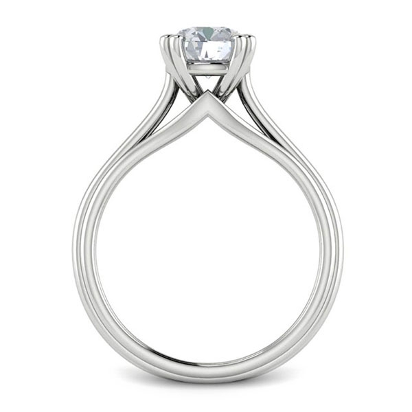 Princess in 18k White Gold — view 2