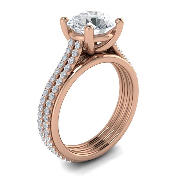 Dina in 18k Rose Gold — view 3