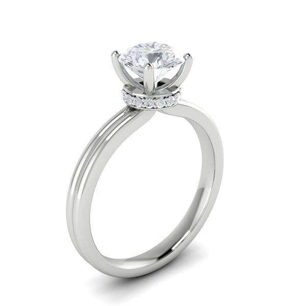 Brittney in 18k White Gold — view 3