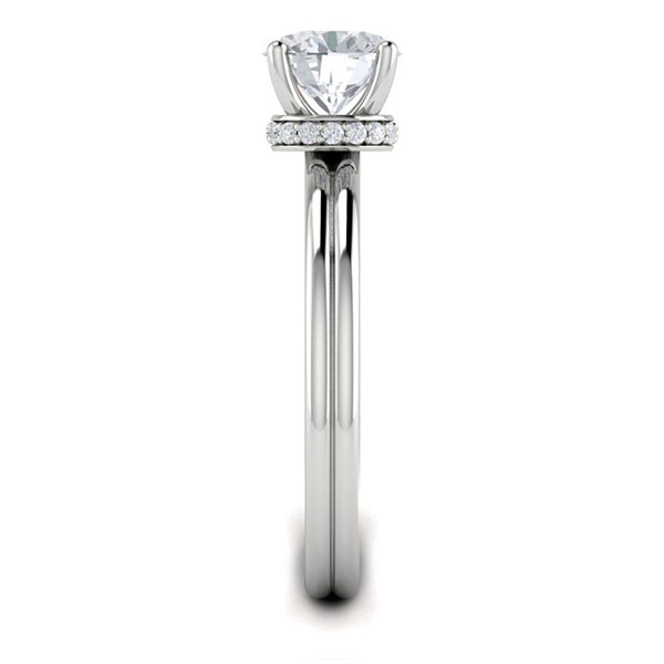 Brittney in 18k White Gold — view 4