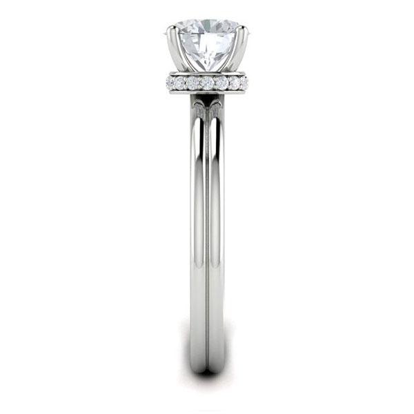 Brittney in 18k White Gold — view 4