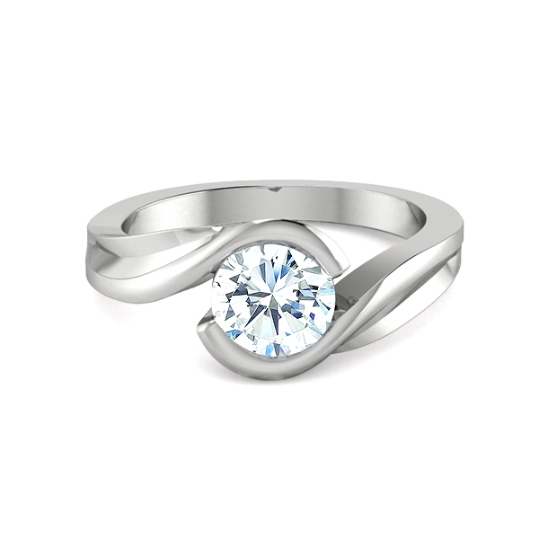 Lizzy in 18k White Gold