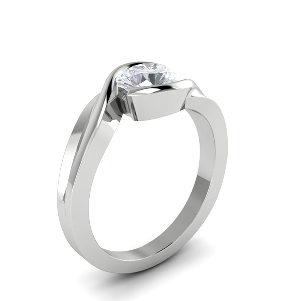 Lizzy in 18k White Gold — view 3