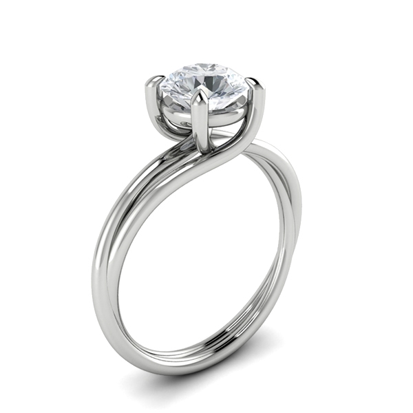 Alisa in 18k White Gold — view 3