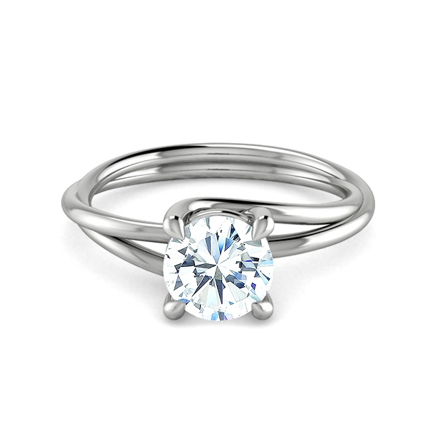 Alisa in 18k White Gold