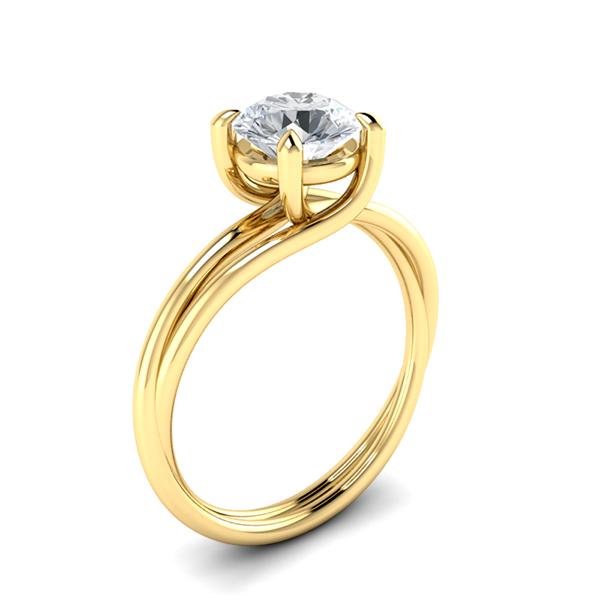 Alisa in 18k Yellow Gold — view 3
