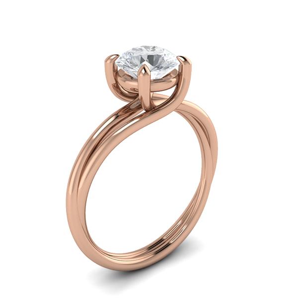 Alisa in 18k Rose Gold — view 3