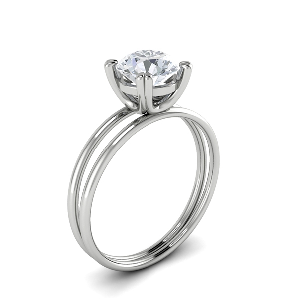 Jazmin in 18k White Gold — view 3