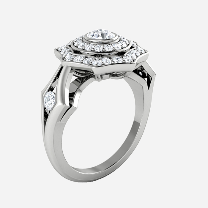 Skye in 18k White Gold — view 3