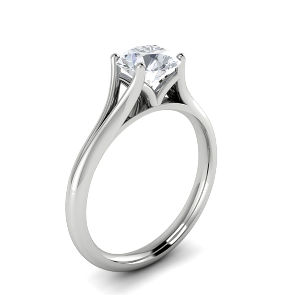 Suzy in 18k White Gold — view 3