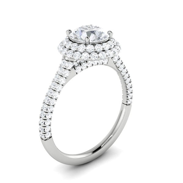 Cassie in 18k White Gold — view 3