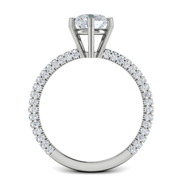 Stacey in 18k White Gold — view 2