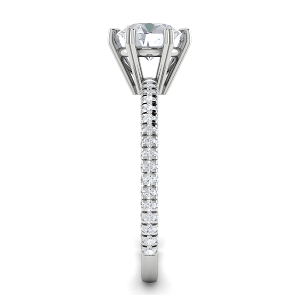 Stacey in 18k White Gold — view 4
