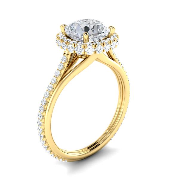 Sandra in 18k Yellow Gold — view 3