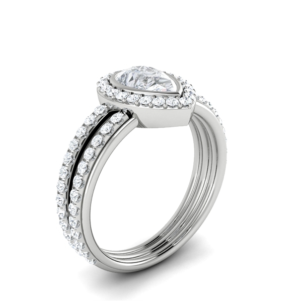 Valentina in 18k White Gold — view 3