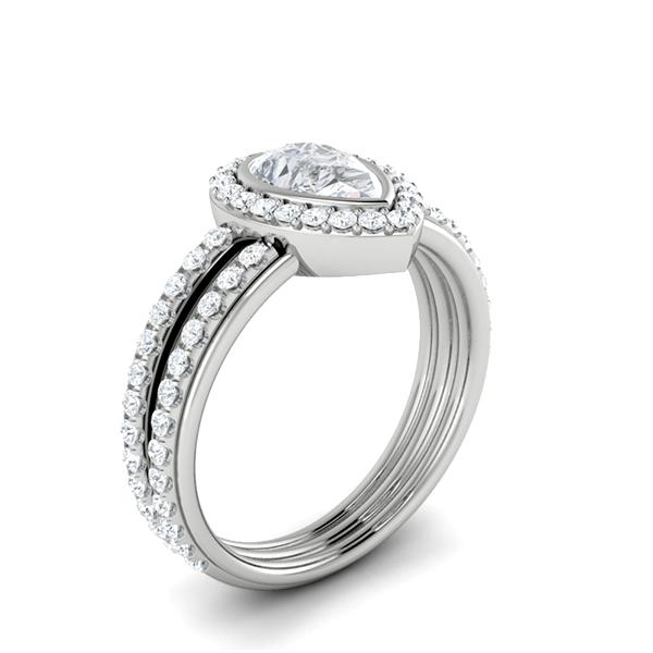 Valentina in 18k White Gold — view 3