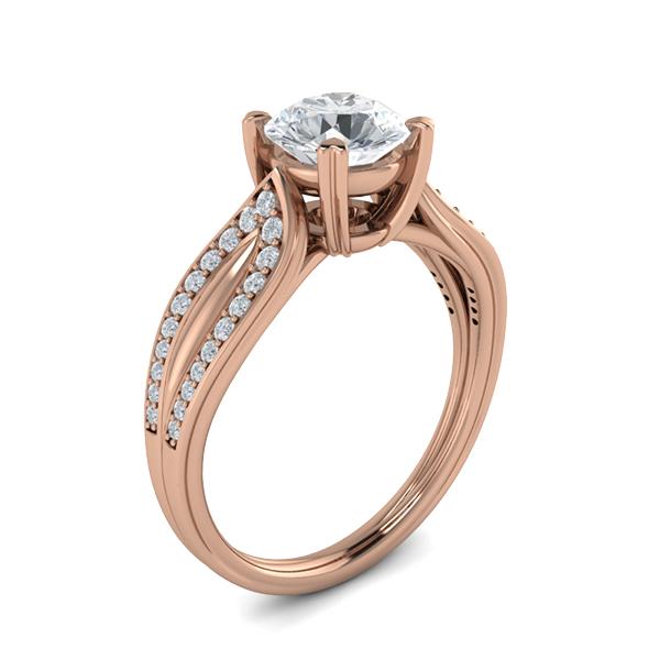 Jodi in 18k Rose Gold — view 3