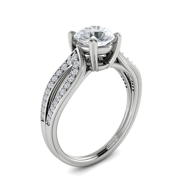 Frances in 18k White Gold — view 3