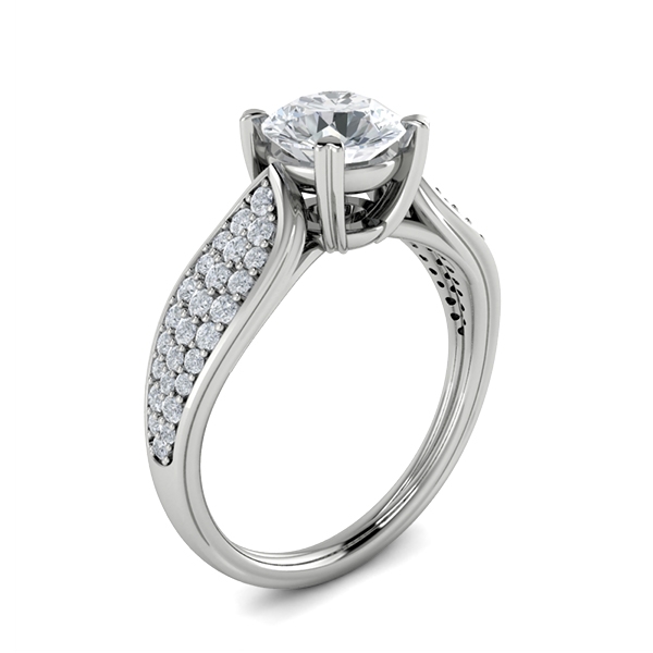 Yasmin in 18k White Gold — view 3