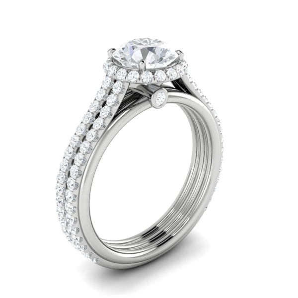 Marcy in 18k White Gold — view 3