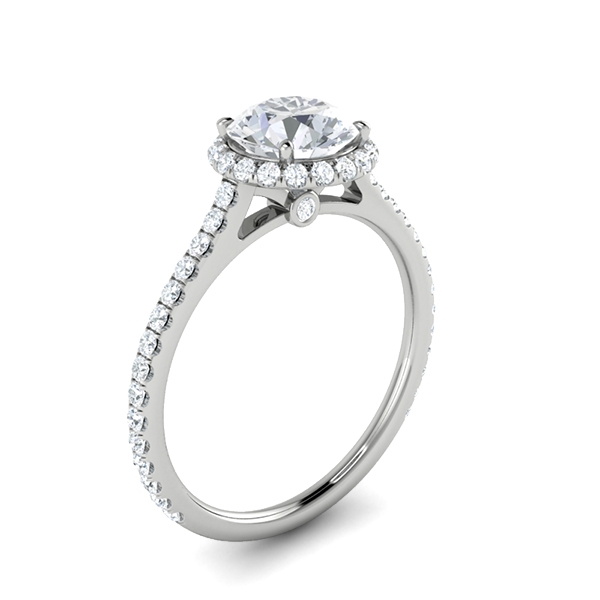 Carolina in 18k White Gold — view 3