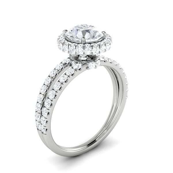 Lila in 18k White Gold — view 3