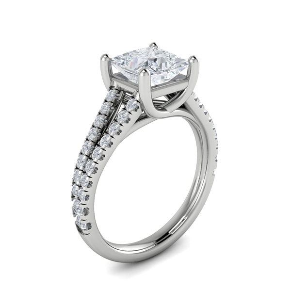 Kiera in 18k White Gold — view 3
